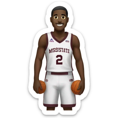 Mississippi State basketball sticker