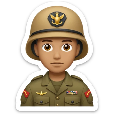 U.S. Marine in combat gear sticker