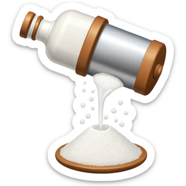 salt shaker pouring salt sticker