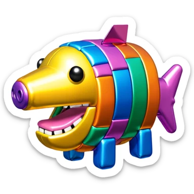   jeff koons style art SPAM pinata sculpture  sticker