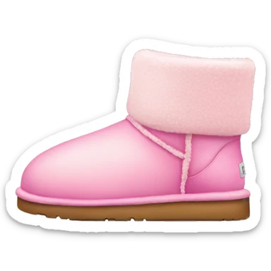 Cozy pink uggs sticker