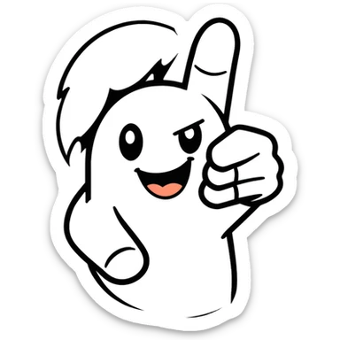 Laughing face flicking with middle finger  sticker