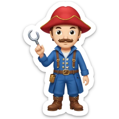 Create the Mario character.The luf from the anime anpice sticker