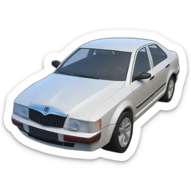 lowpoly render of Skoda Octavia RC car by Traxxas sticker
