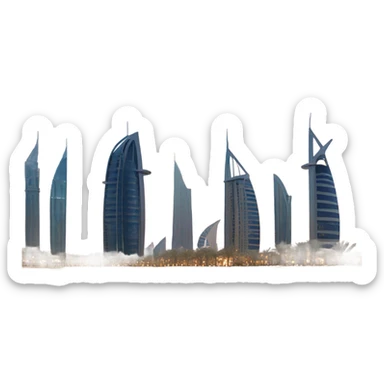 A Dubai view sticker
