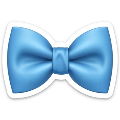 Blue bow tie sticker