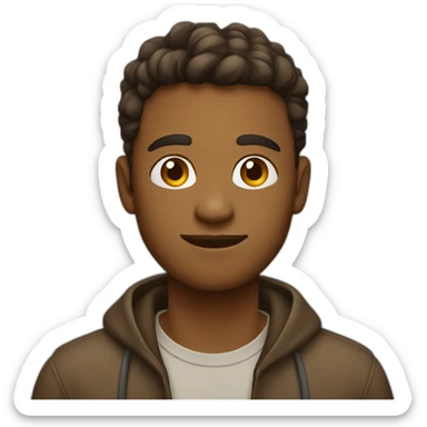 a light brown 24 year old man who is a web developer sticker
