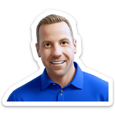 smiling boy with flower sticker