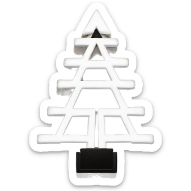 Chanel logo Christmas tree sticker
