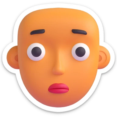 sad face sticker