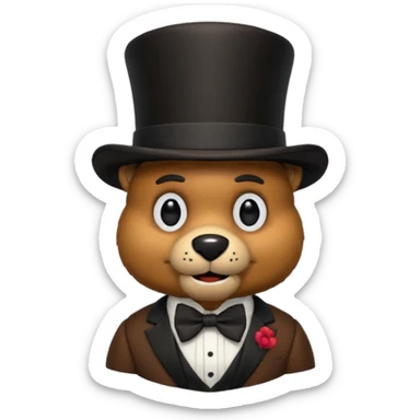 Freddy fazbear sticker