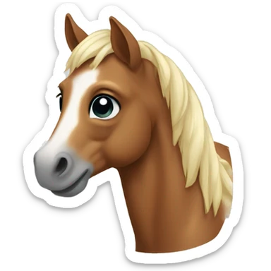 Horse foal sticker