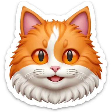 smile cat 3d sticker