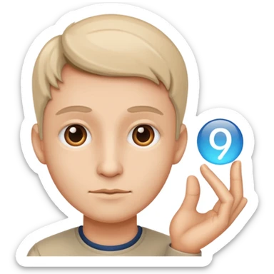 statistical avatar that make predictions sticker