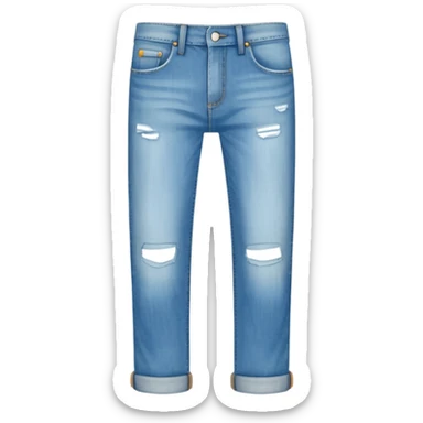 sky-blue jeans pant. sticker