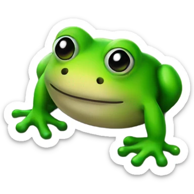 Frog at the rave  sticker