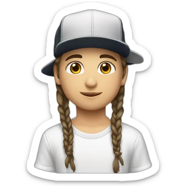 Tom kaulitz enfants avec casquette sticker