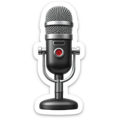 studio microphone device sticker