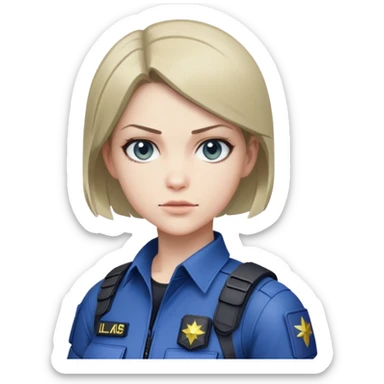 resident evil Jill valentine sticker