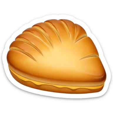 dessert Madeleine. without tail detail. long shape sticker