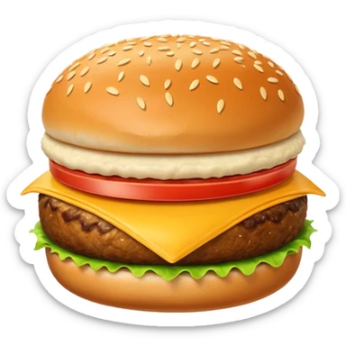 burger bun sticker