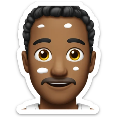 Mean guy with vitiligo  sticker