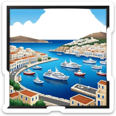 piraeus is a city in athens and it has the main port of athens too sticker