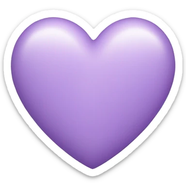 Light purple heart  sticker