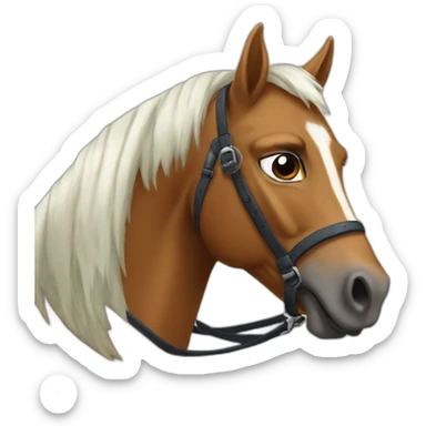 Poneys et sa cavalière sticker