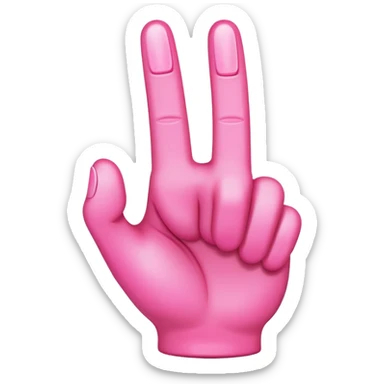 pink middle finger emoji sticker