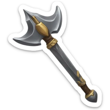 sharp mace weapon sticker