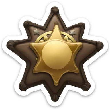 The Sheriff's Star badge sticker