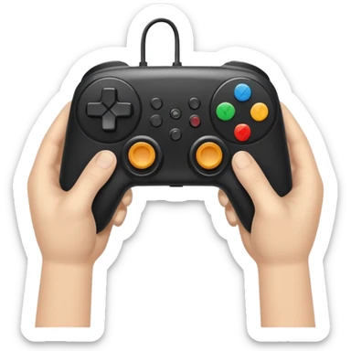game controller for multiplayer session with 2 people sticker