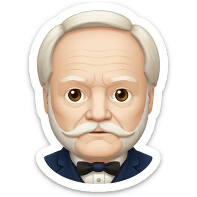 vicor hugo french writer sticker