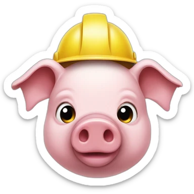pig in helmet with "Z" on it sticker
