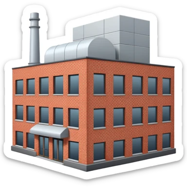 factory building sticker