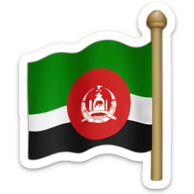 afghanistan islamic emirate flag sticker