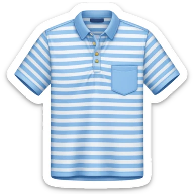 un maillot rayé fine bleu clair sticker