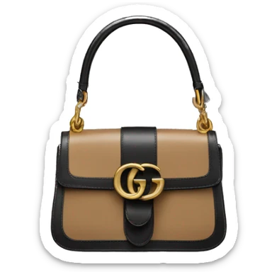 Gucci bag black horsebit  sticker