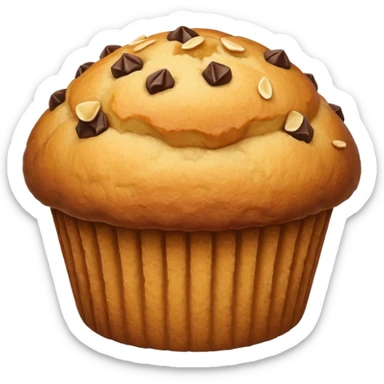 muffin without face emoji sticker