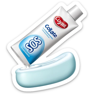 Colgate toothpaste sticker