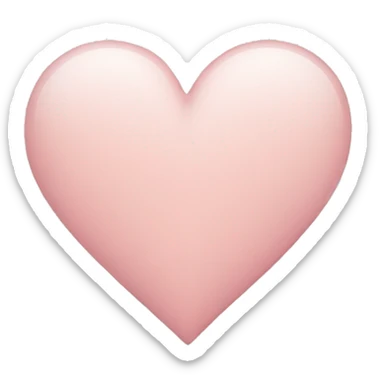 Light Rose Heart sticker