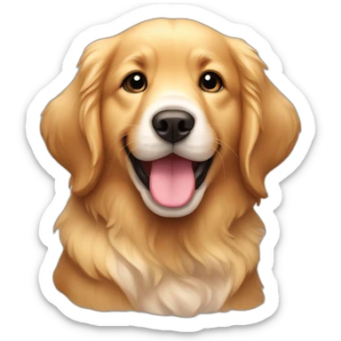 puppygolden retriever sticker