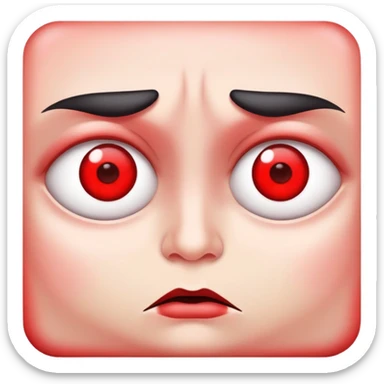 Bloodshot eyes sticker