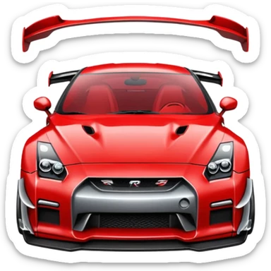 GTR 35 vermelho lindo sticker