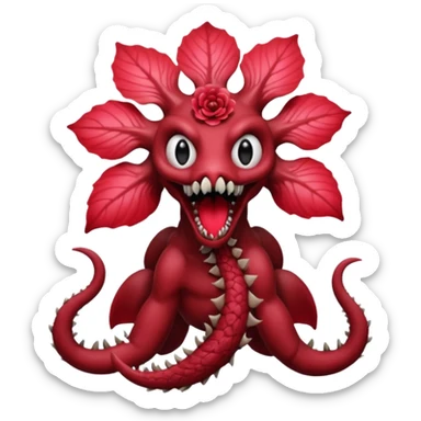 La flor del demogorgon sticker