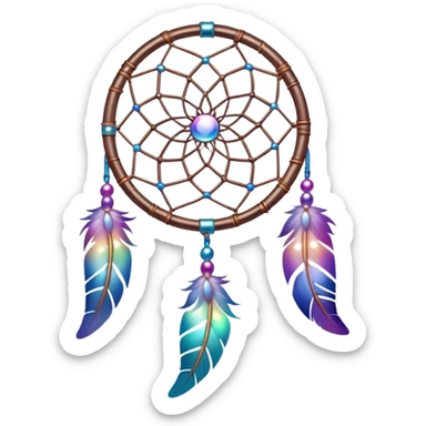 Iridescent dreamcatcher sticker