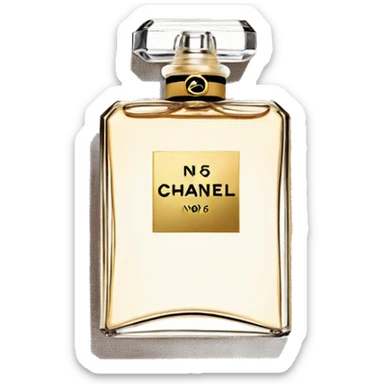Chanel no.5 perfume bottle sticker