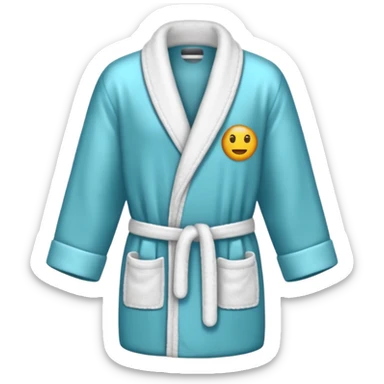 bathrobe sticker