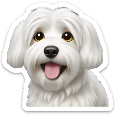 coton de tulear dog emoji sticker